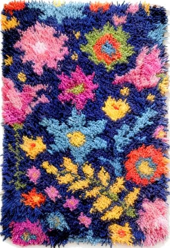 Floral Latch Hook Rug Kits for Adults
