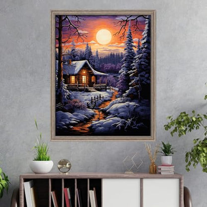 Cross Stitch Stamped Kit for Adults