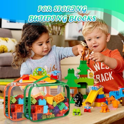 8 Packs Toy Storage Bags with Zipper (8 Count)