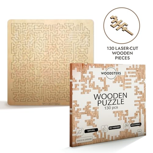 Mind Bending Wooden Jigsaw Puzzle (130 Count)