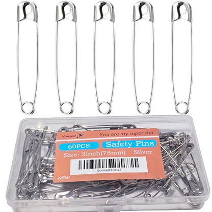 60PCS Safety Pins (60 Count)