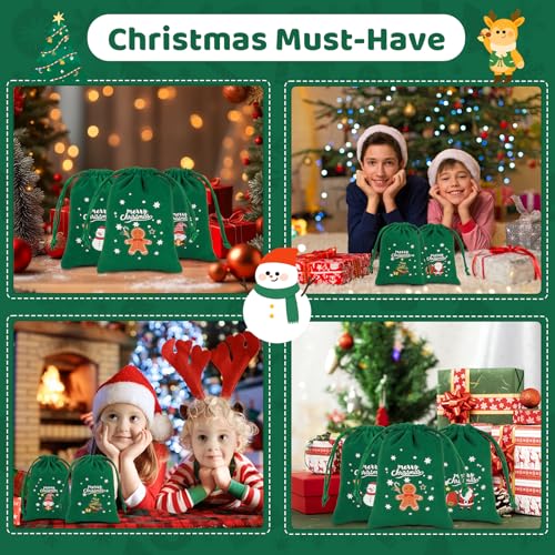 Christmas Bags with Drawstring (7.2312 Ounce)