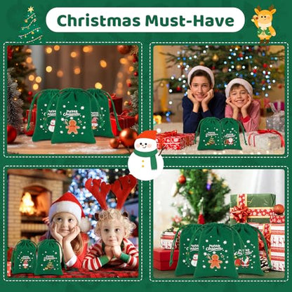 Christmas Bags with Drawstring (7.2312 Ounce)