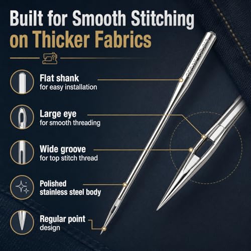50 PCS Sewing Machine Needles for Brother (50 Count)