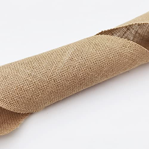6" Natural Burlap Fabric Roll 10 Yards Jute Ribbon (30 Foot)