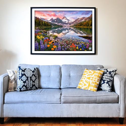 Glacier Lake Reflections 1000 Pieces Large Format Jigsaw Puzzle