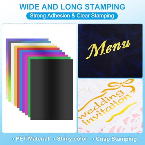 11.7x8.3" Hot Stamping Foil Paper Sheet Heat Transfer Hot Stamping (50 Count)