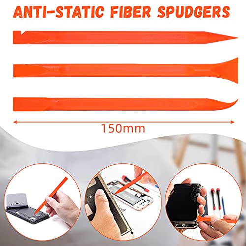 18 Pcs Carbon Fiber Plastic Scrapers Cleaning Tool Non (18 Count)