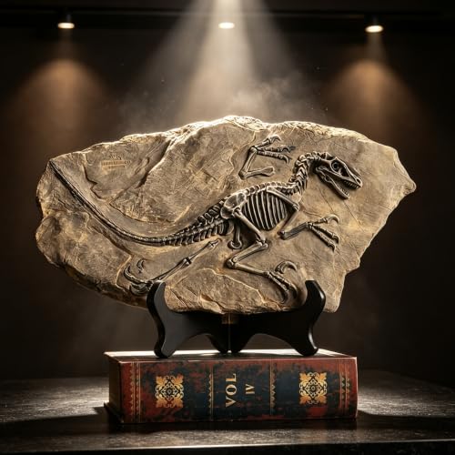 Resin Dinosaur Fossil Statue Model Simulated Skeleton Home Office Display Decorative Craft Box Decoration