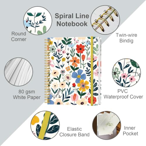 Lined Spiral Journal Notebook for Women & Men