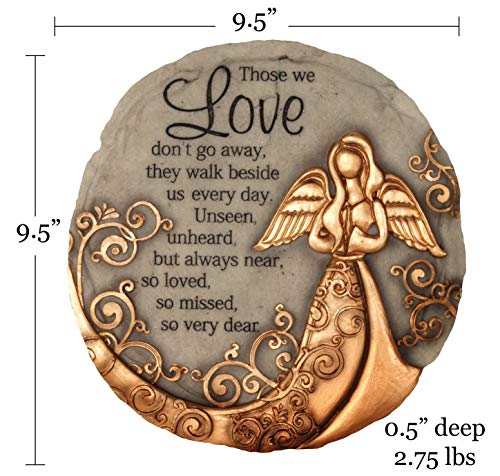 Garden Décor Bronze Angel Stepping Stone