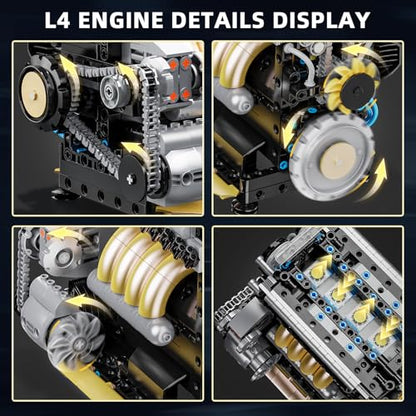 L4 Engine Building Sets for Adults