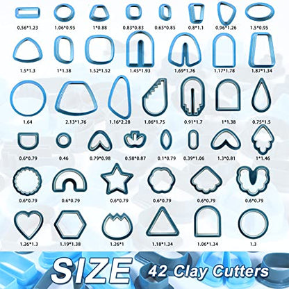Polymer Clay Cutters for Earring Making (160 Count)