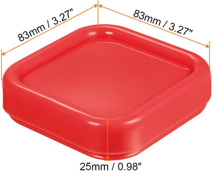 HARFINGTON Magnetic Pin Cushion Square Plastic Magnetic Sewing Pin Holder Storage Case Needle Cushion Tool for Sewing DIY Projects, Red