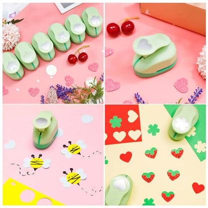 Paper Punches for Crafting Hole Punch fr Kids 1 Inch Craft Hole Punch Shape (6 Count)
