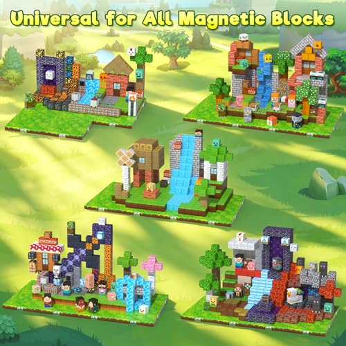 8PCS Magnetic Blocks Base Plates for Kids