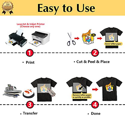 Iron on Heat Transfer Paper for Dark T Shirts