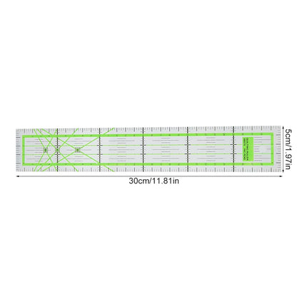Quilting Rulers, 5 X 30cm Acrylic Sewing Ruler for Easy Cutting
