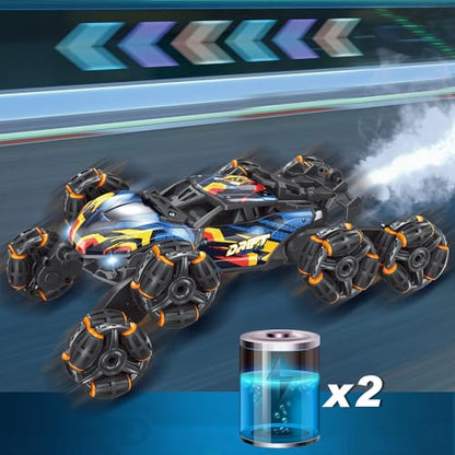 Cool 8 Wheels Hand Controlled rc Stunt Car Toys