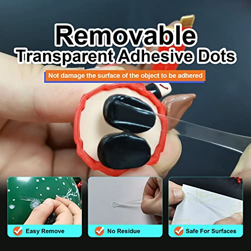 504 Pcs Clear Removable Adhesive Dots (504 Count)