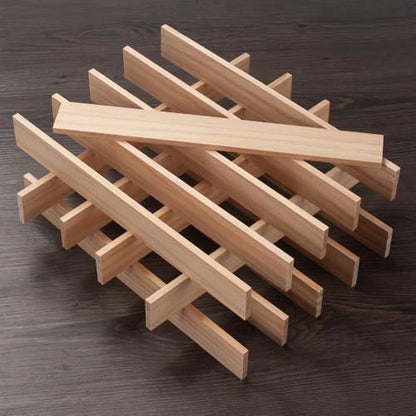 Wood Trim Strips Slats for Crafts (15 Count)