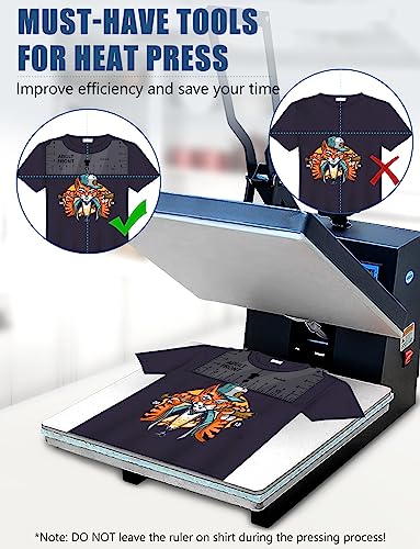 T Shirt Alignment Ruler for Shirt Measurement and Design Placement