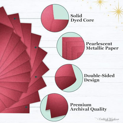 Cardstock Warehouse Stardream Mars Red Cardstock Paper (25 Count)
