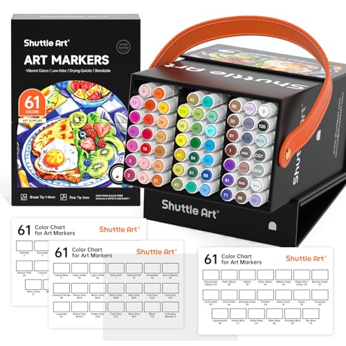 61 Colors Alcohol Markers (61 Count)