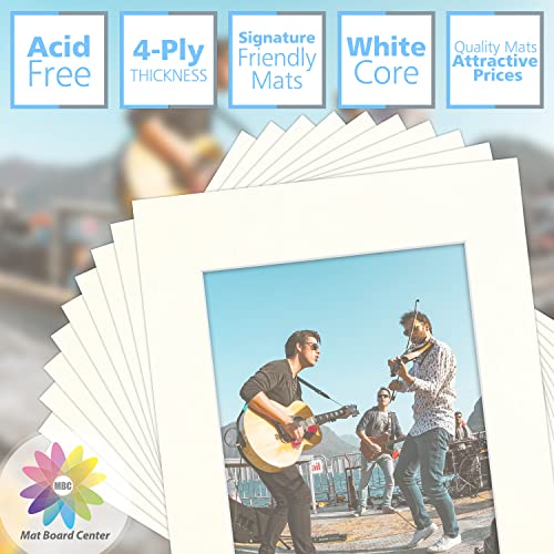 Mat Board Center 10 Pack 11x14 Photo Mats for 8x10 Picture (10 Count)