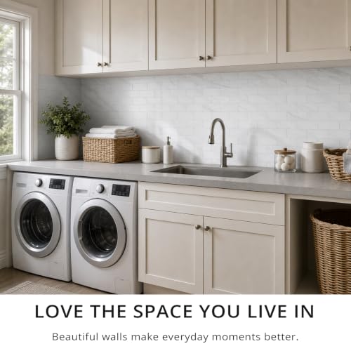 100 Pieces Peel and Stick Backsplash for Kitchen (12.5 Sq Ft)