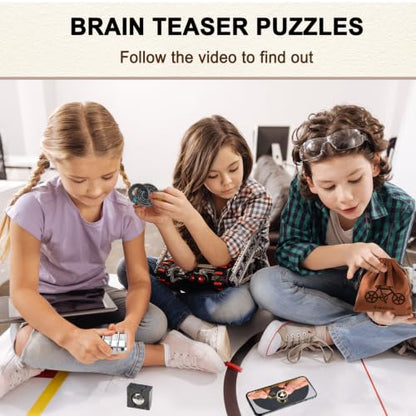 9pcs Metal Puzzle for Adult Disentanglement Puzzles Lock Gift for Adults (72 Count)
