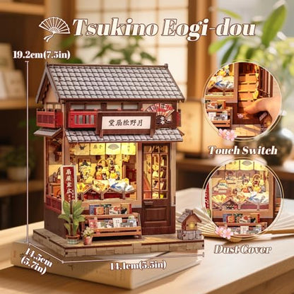 Book Nook Kit Japanese Miniature Fan Shop