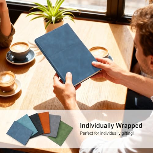6 Pack Lined Journals for Men Women