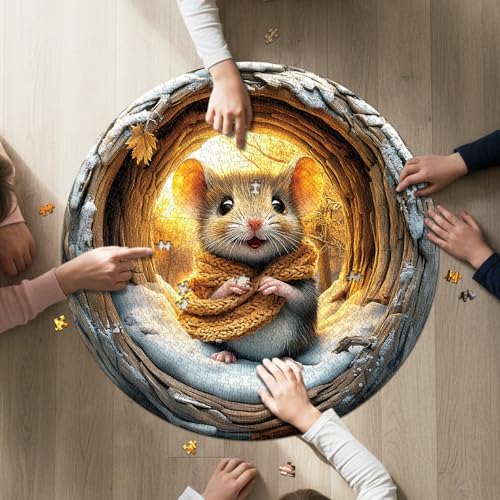 Round Puzzles for Adults 1000 Pieces (1000 Count)