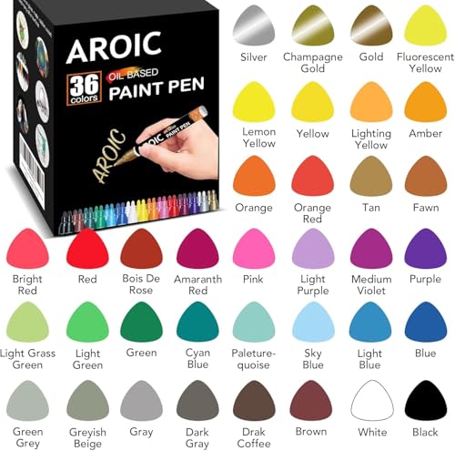 144Pcs Oil Based Paint Pens for Rock Painting (144 Count)