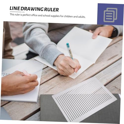 Lettering Stencils Straight Line Stencil Calligraphy Paper Address Stencil for Envelope Small Ruler for journaling Template Ruler Plastic