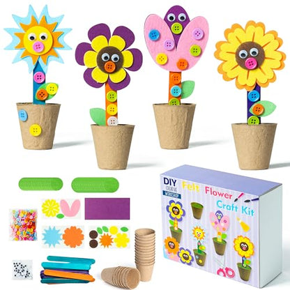 Summer Felt Flower Craft Kits