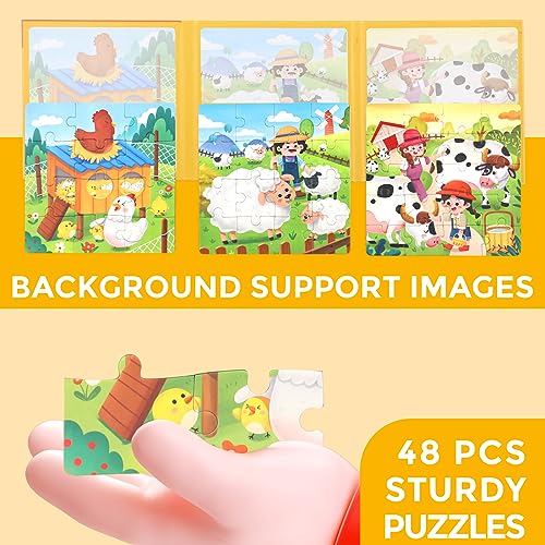 Magnetic Puzzles for Toddlers 1 (48 Count)