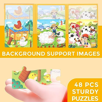 Magnetic Puzzles for Toddlers 1 (48 Count)
