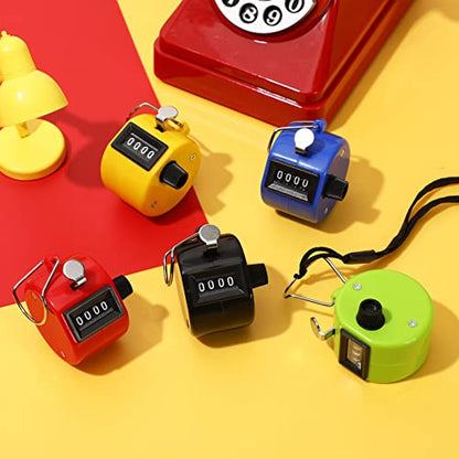 5Pcs Handheld Tally Clicker Counter 4 Digital Number for Sports