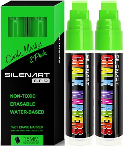 Thick Chalk Markers Green (2 Count)