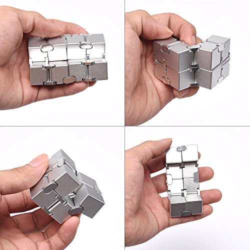 Fidget Cube Metal Infinity Cube for Stress and Anxiety Relief