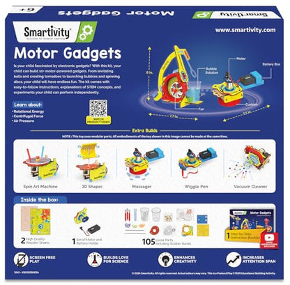 10-in-1 Motor Powered Gadgets Kit for Kids 6-12