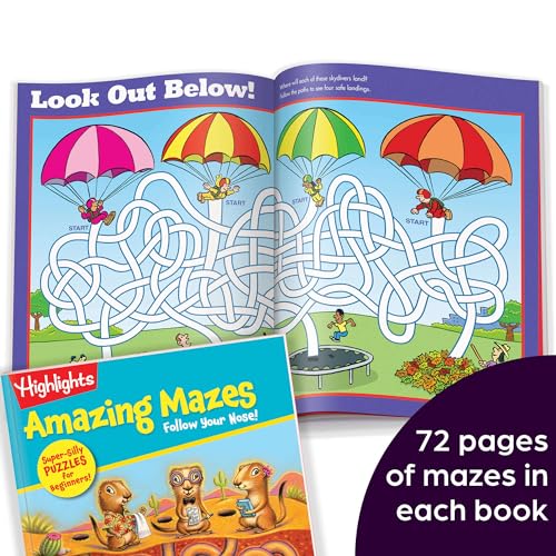 Amazing Mazes Beginner Maze Books for Kids Ages 3 (2 Count)