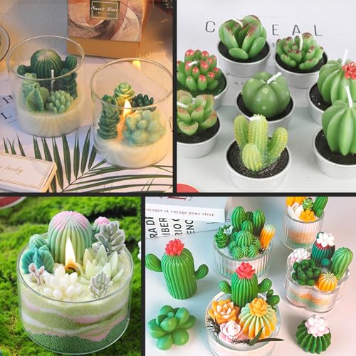 7 Cavity Succulent Silicone Mold for Candle Making