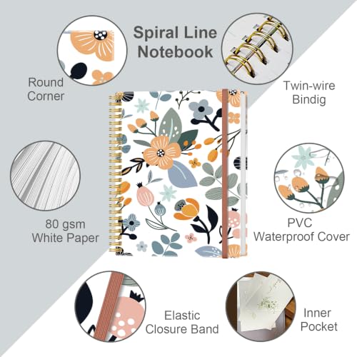 Lined Spiral Journal Notebook for Women & Men