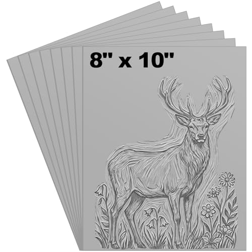 2 Pcs 8 x 10 Inch Linoleum Blocks for Printmaking