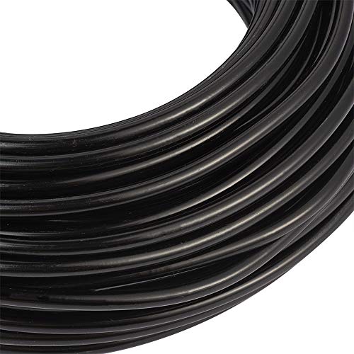 65.6 Feet 3.5mm Aluminum Wire Black Bendable Metal Craft Wire for Beading Jewelry Craft Making (65.6 Foot)