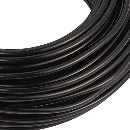 65.6 Feet 3.5mm Aluminum Wire Black Bendable Metal Craft Wire for Beading Jewelry Craft Making (65.6 Foot)