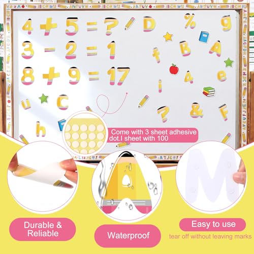221 Pcs Pencil Bulletin Board Letters for Classroom (221 Count)